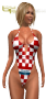 onepiece swimsuit croatia checkered