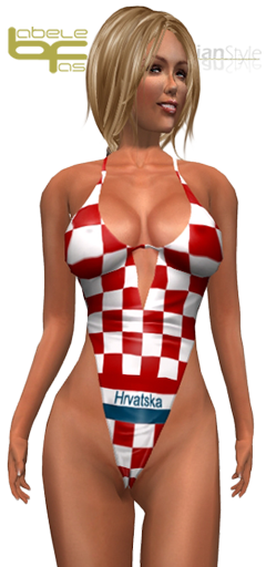 onepiece swimsuit croatia checkered