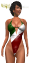 onepiece swimsuit italia tricolore