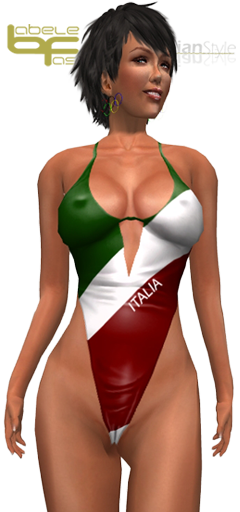 onepiece swimsuit italia tricolore
