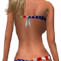 wrapped bikini america rear