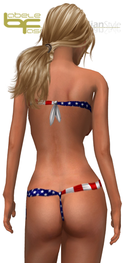 wrapped bikini america rear