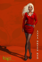 anna dress red promo