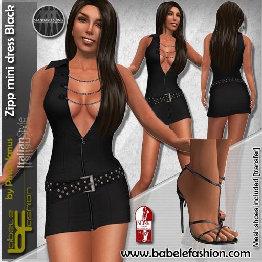 box zipp minidress black