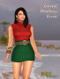 loretta minidress green promo