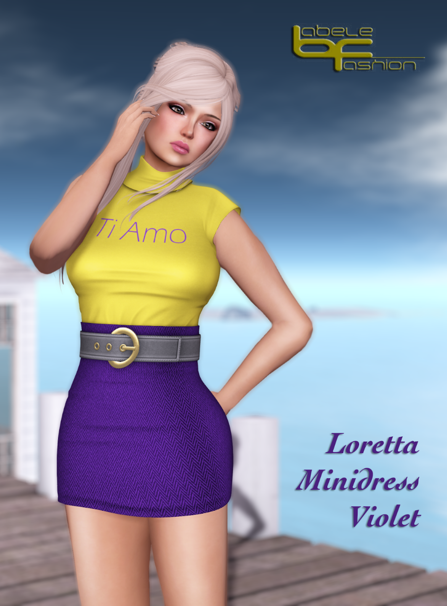 loretta minidress violet promo