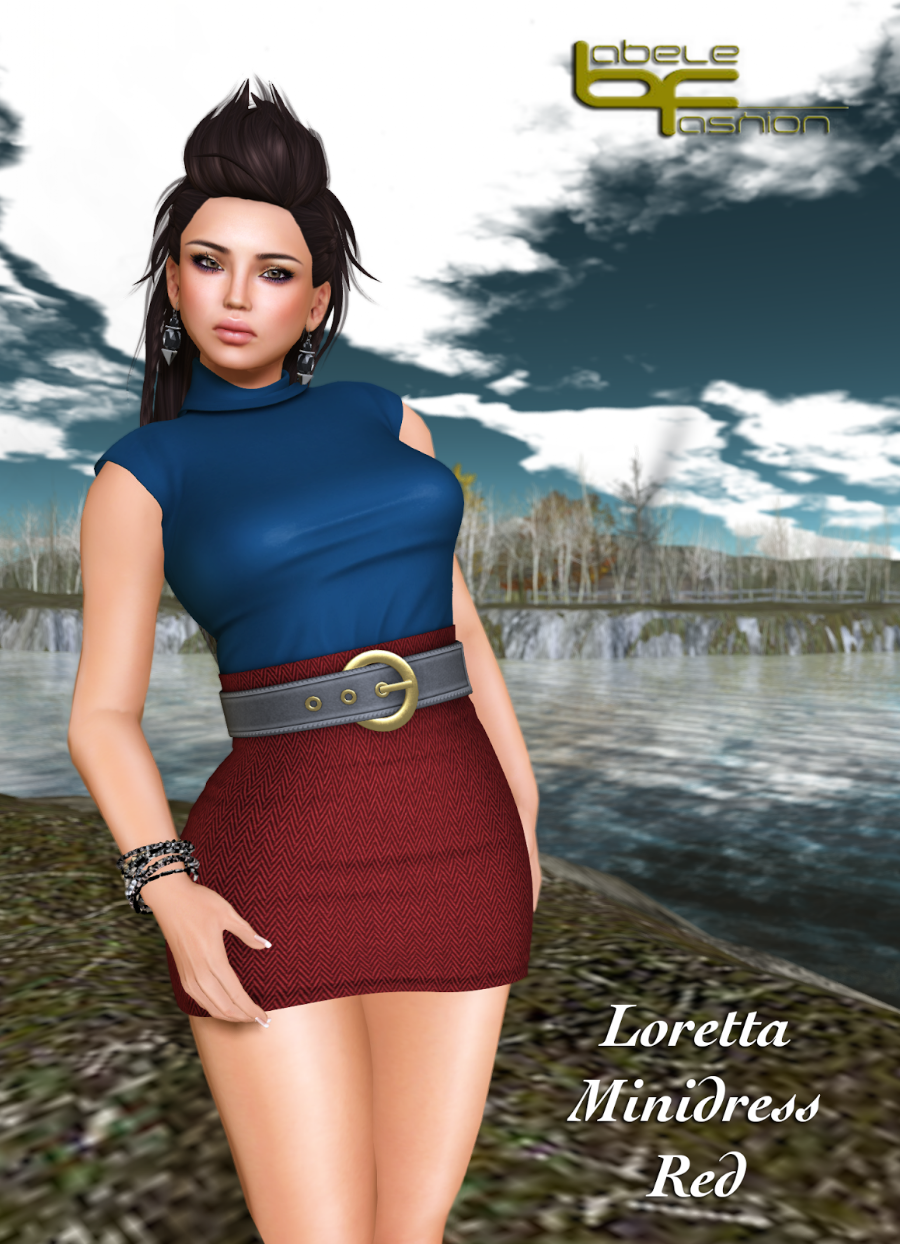 loretta minidress red promo