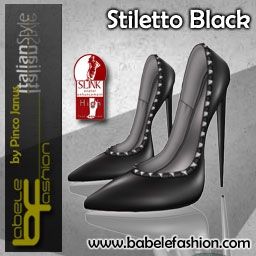 box scarpe stiletto black