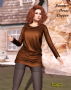 sweater dress copper promo