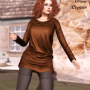 sweater dress copper promo