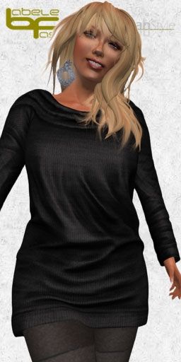 sweater dress black