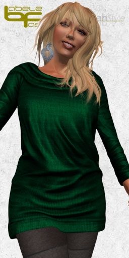 sweater dress green