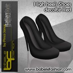 box scarpe decolte black